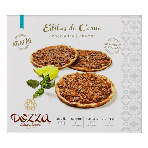 ESFIHA DOZZA 400G-CX CONG ABERTA/CARNE