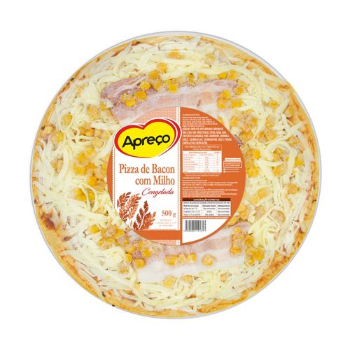 Pizza Apreço Bacon com Milho Congelada 500g