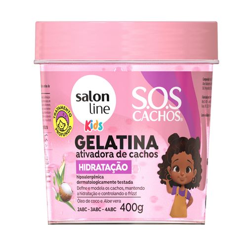 Gelat Cab Salon-L Sos Kids 400g-Pt Ativ Cachos Hid