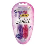 Aparelho-Depilatorio-Bic-Soleil-3-Laminas-Com-Cabeca-Movel-Rosa-E-Roxo-Com-2-Unidades