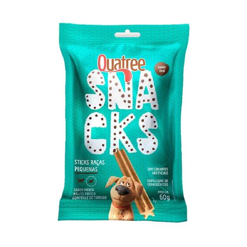 Petisco Quatree Sticks Raças Pequenas Gato 60g