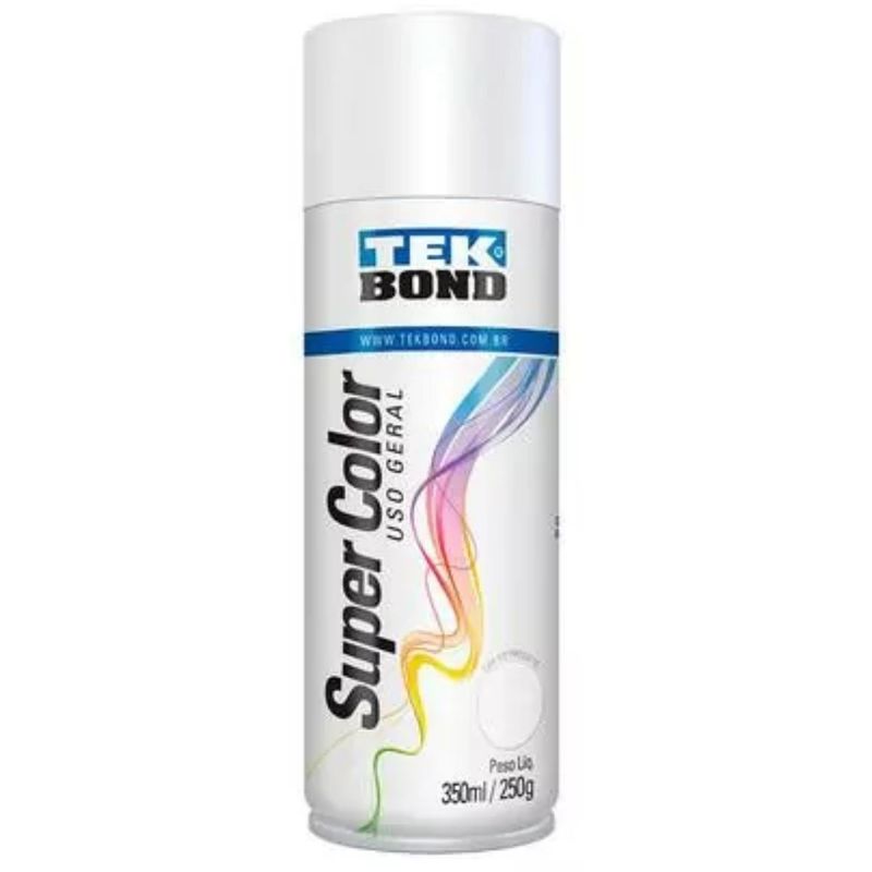 Tinta-Spray-Super-Color-Tekbond-Branco-Fosco-350ml