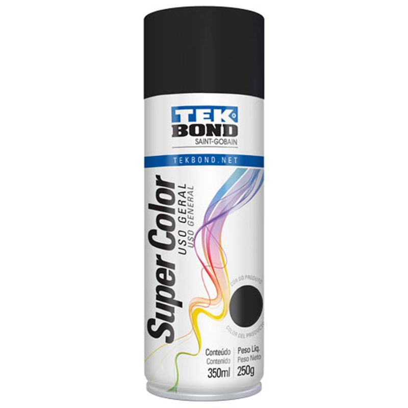 Tinta-Spray-Preto-Fosco-TekBond-Super-Color-350-Ml