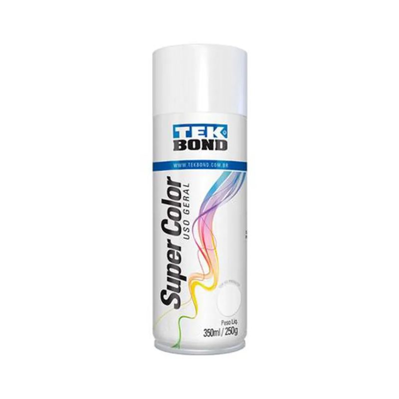 Tinta-Spray-Branco-Brilhante-TekBond-Super-Color-350-Ml