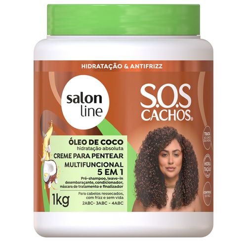 Cr Pent Salon-L Sos Cachos 5em1 1kg Oleo De Coco