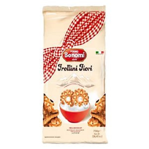 Biscoito Amanteigado Italiano Bonomi Frollini Fiori 750 G