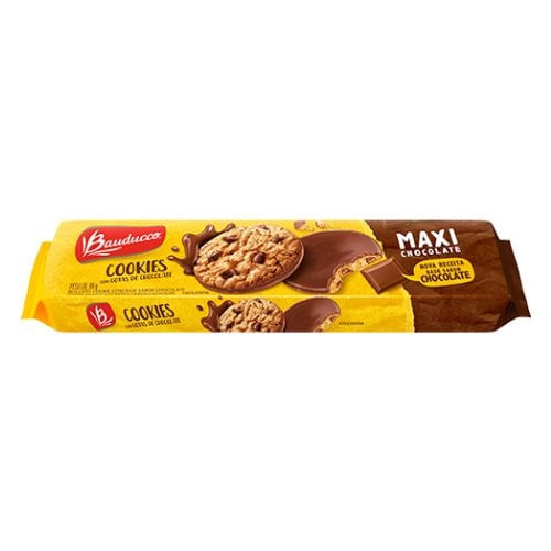 Biscoito Cookies Bauducco Maxi Chocolate 96G