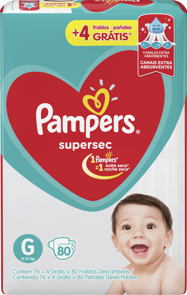 Fralda-Descartavel-Infantil-Pampers-Supersec-G-Pacote-80-Unidades-Leve-Mais-Pague-Menos