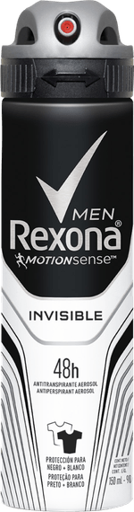 Antitranspirante-Aerossol-Invisible-72h-Rexona-Men-150ml-Spray