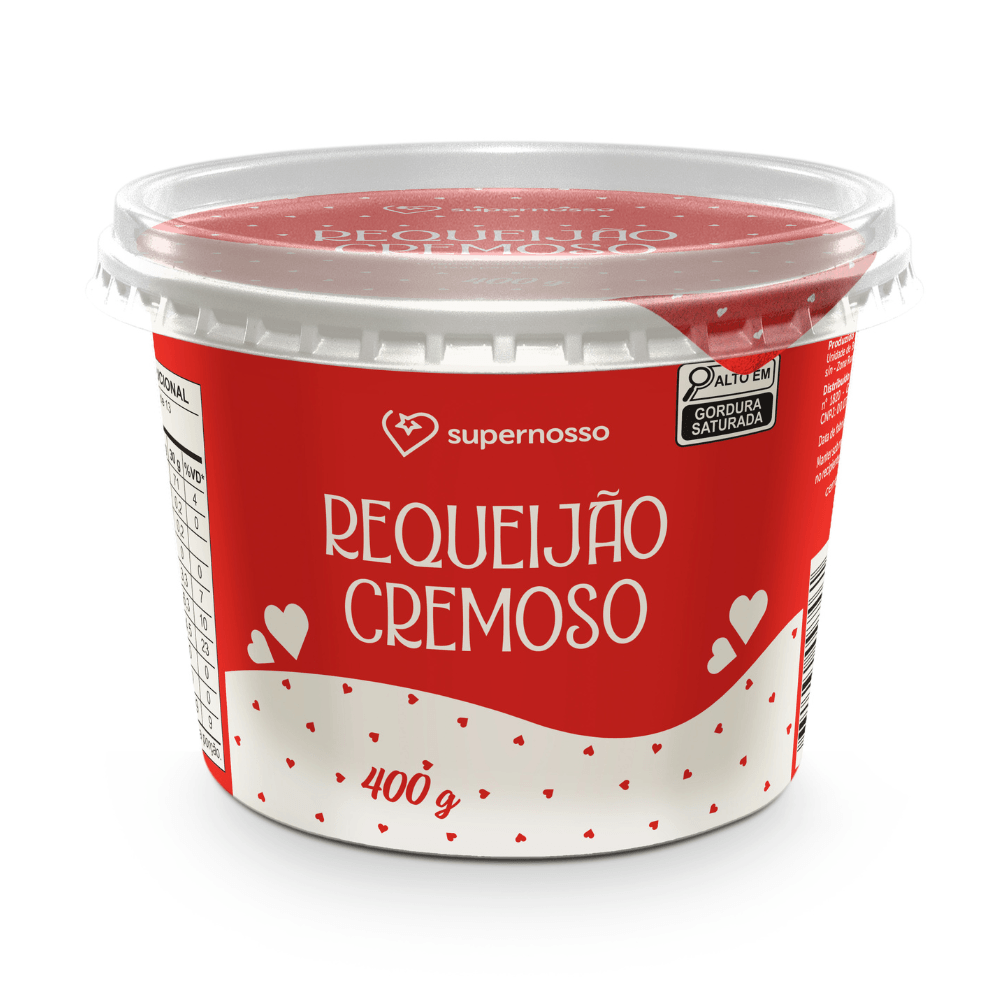 Requeijão Cremoso Tradicional Supernosso 400g