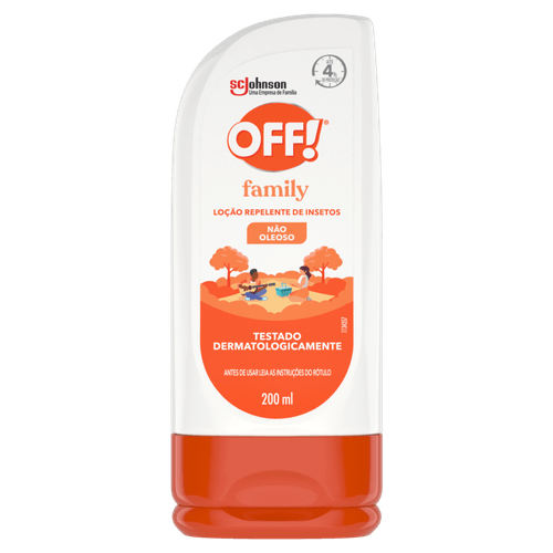 Repelente de Insetos Loção Off! Family Squeeze 200ml