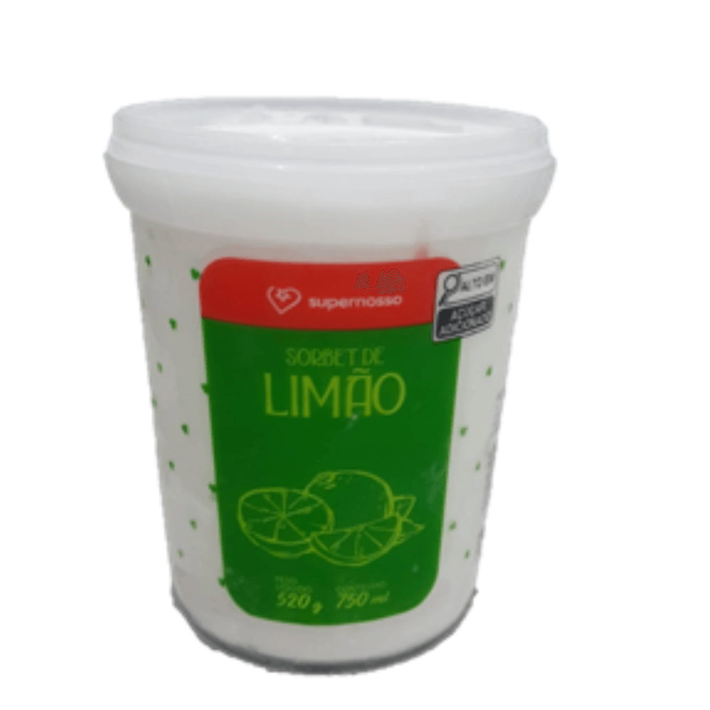Sorvete de Limão Siciliano Supernosso  Artesanal 750ml