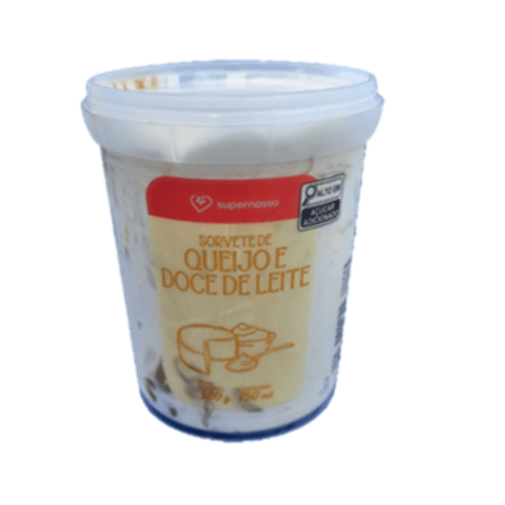 Sorvete Artesanal Supernosso Queijo Canastra 750ml