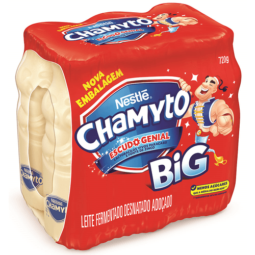 Leite Fermentado Nestlé Chamyto® 720G com 6 unidades