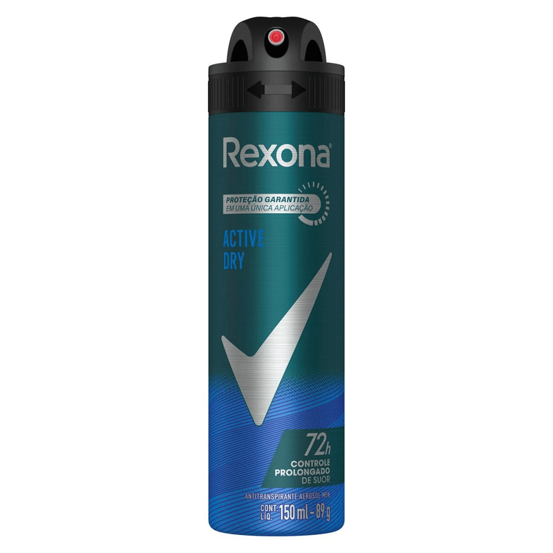 Antitranspirante-Aerossol-Active-Dry-72h-Rexona-Men-150ml-Spray