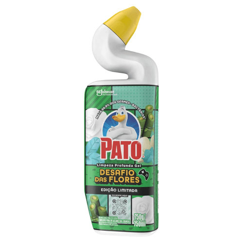 Limpador Sanitário Pato Limpeza Profunda Gel Desafio das Flores 750ml