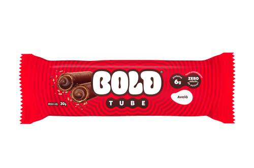 Barra de Proteína Avelã Bold Tube Pacote 30g