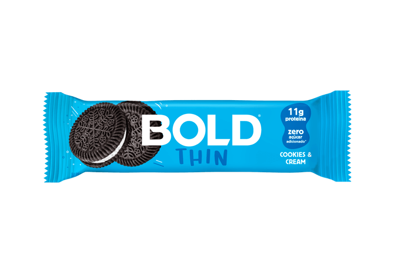 Suplemento-Alimentar-Barra-de-Proteina-12g-Proteina-Cookies---Cream-sem-Adicao-de-Acucar-Bold-Thin-Pacote-40g