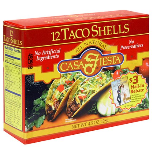 Massa para Tacos Casa Fiesta Shells 128 g