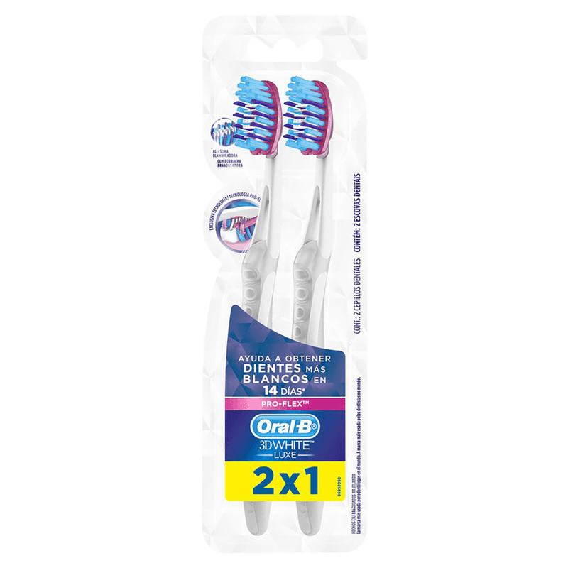 Escova-Dental-Macia-2x1-Oral-B-3D-White-Luxe-Pro-Flex-2-Unidades