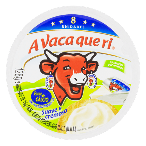 Queijo Fundido Francês La Vache Qui Rit Bel Tradicional 124g