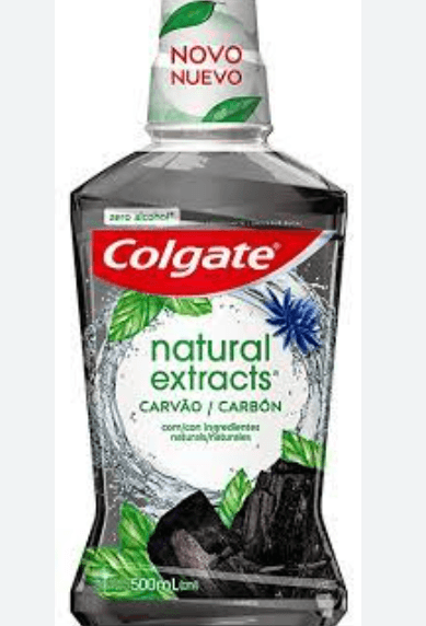 Enxaguante Bucal Antibacteriano Carvão Zero Álcool Colgate Total 12 Frasco 500ml