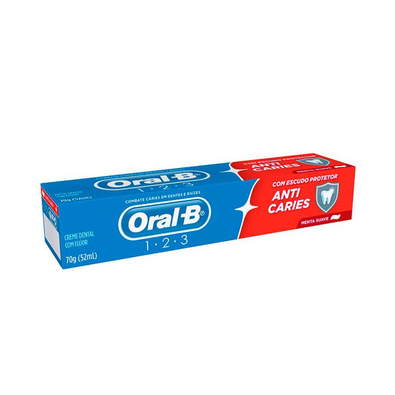 Pack-Creme-Dental-com-Fluor-Menta-Suave-Oral-B-1-2-3-Caixa-70g-Cada-Leve-12-Pague-10-Unidades