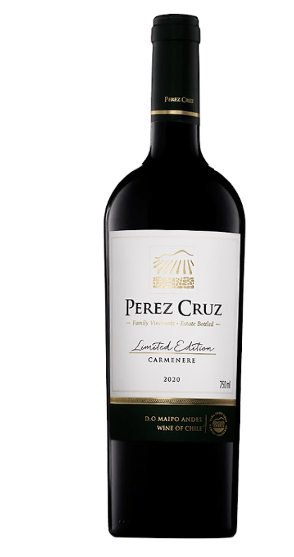 VINHO CHILENO PEREZ CRUZ 750ML CARMENERE LIMITED EDITION