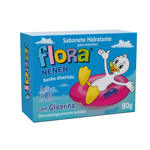 Sab Inf Flora Nenem 80g-Cx Azul