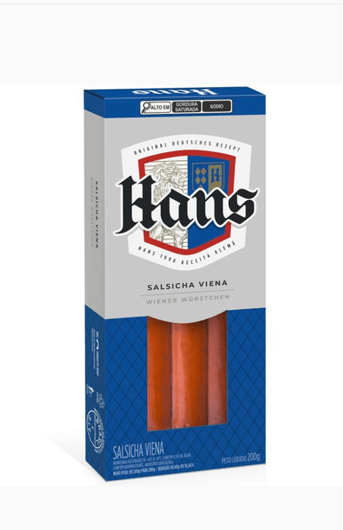 SALSICHA HANS VIENA 200G