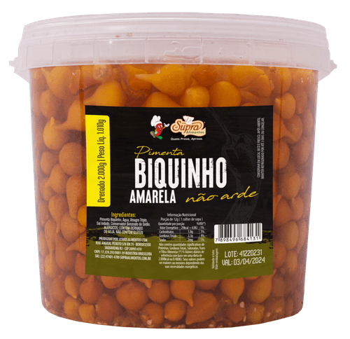 Pimenta Biquinho Supra Alim 1,010kg Amar