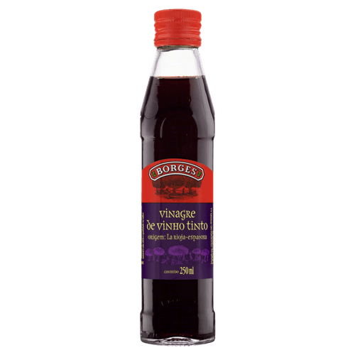 Vinagre De Vinho Tinto Borges Vidro 250ml