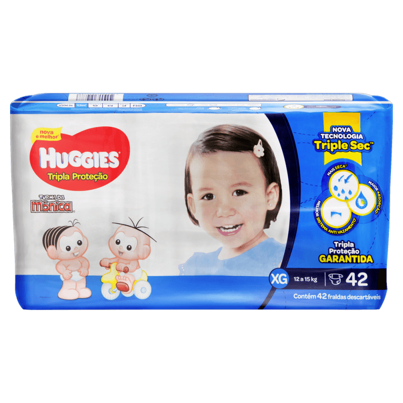 Fralda-Descartavel-Infantil-Huggies-Tripla-Protecao-XG-12-a-15kg-Pacote-42-Unidades