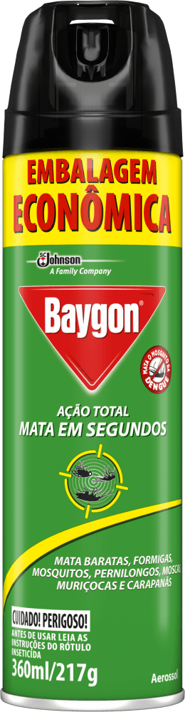 Inseticida Aerossol Baygon Ação Total 360ml