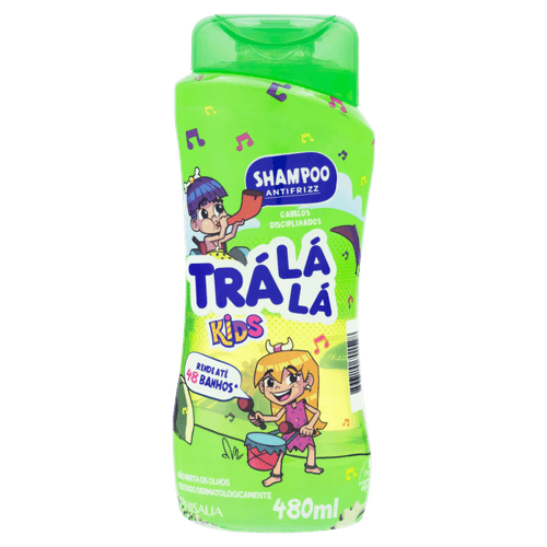 Shampoo Infantil Trá Lá Lá Kids Antifrizz 480ml