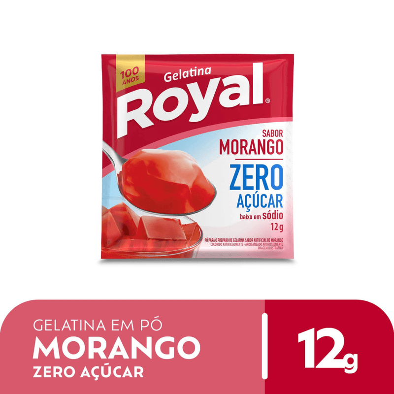 Gelatina-em-po-Royal-zero-acucar-morango-12g