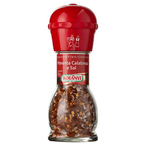 Pimenta-Calabresa com Sal com Moedor Kotányi Vidro 35g