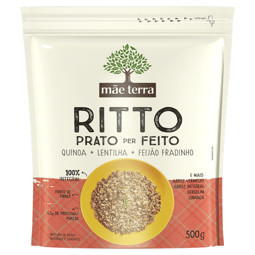 Ritto Integral Mãe Terra Prato Feito 500g