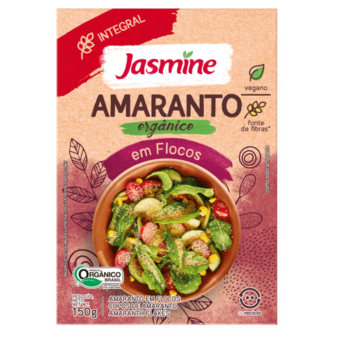 Flocos Jasmine Orgânicos Amaranto 150 g