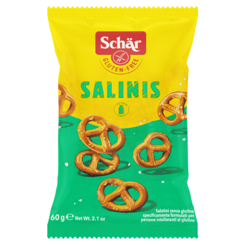 Biscoito Minipretzel Salinis sem Glúten Zero Lactose Schär Pacote 60g