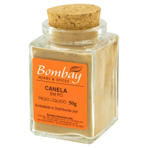 Canela Pó Bombay Herbs & Spices Vidro 50g