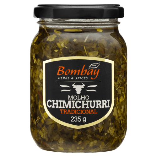 Molho Chimichurri Tradicional Bombay Herbs & Spices Vidro 235g