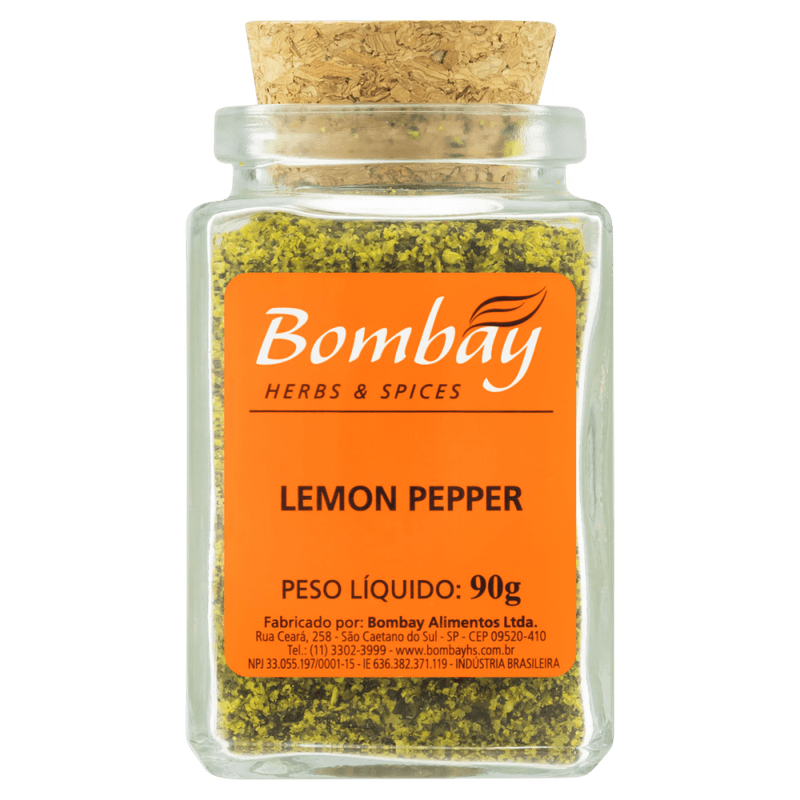 Tempero-Lemon-Pepper-Bombay-Herbs---Spices-Vidro-90g