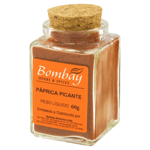 Páprica Picante Bombay Herbs & Spices Vidro 60g