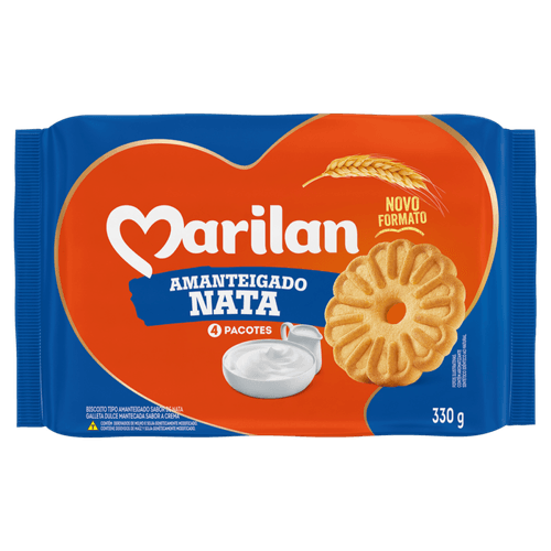 Biscoito Marilan Amanteigado Nata 330 g