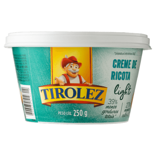 Creme de Queijo Ricota Light Tirolez Pote 250g
