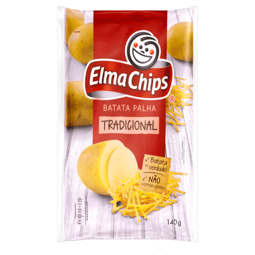 Batata Palha Elma Chips Tradicional Pacote 140 g