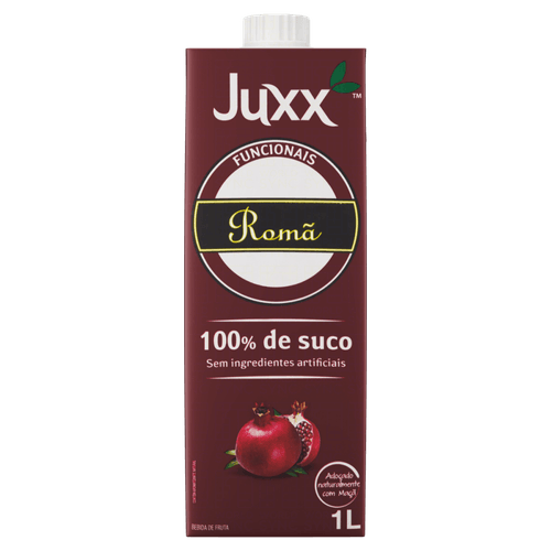 Bebida de Fruta Romã sem Adição de Açúcar Juxx Funcionais Caixa 1l