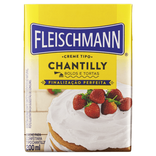 Creme Chantilly para Confeitaria Fleischmann Caixa 200ml