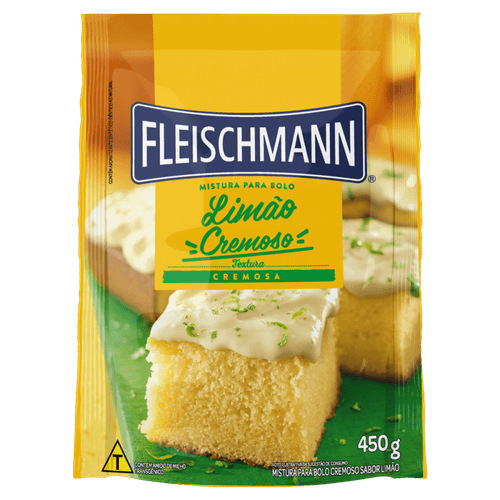 Mistura Para Bolo Cremoso Limão Fleischmann Sachê 450g